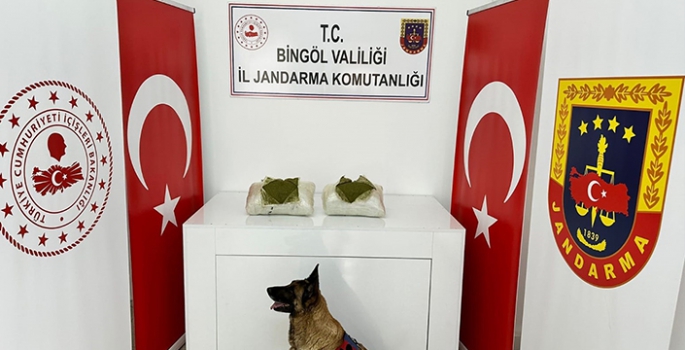 12 kilo 550 gram esrar ele geçirildi