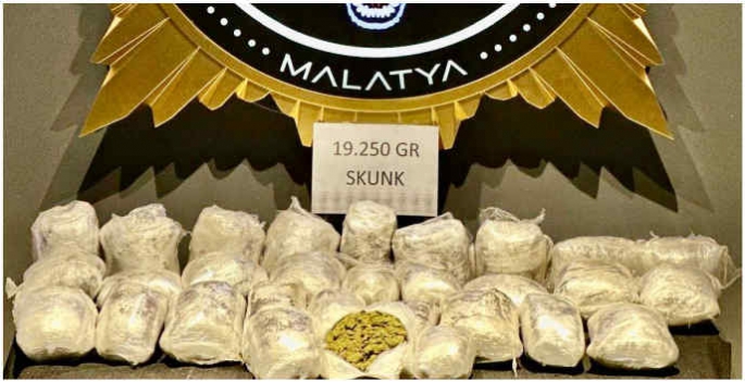 19 kilo 250 gram uyuşturucu ele geçirildi