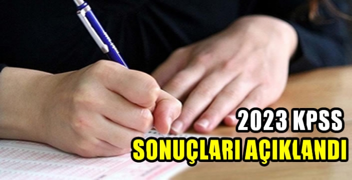 2023 KPSS lisans sonuçları açıklandı