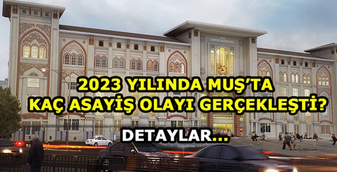 2023 Yılında Muş’ta ne kadar asayiş olayı meydana geldi?