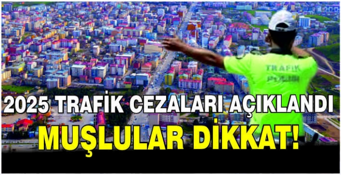 2025 Trafik cezaları açıklandı: Muşlular dikkat!