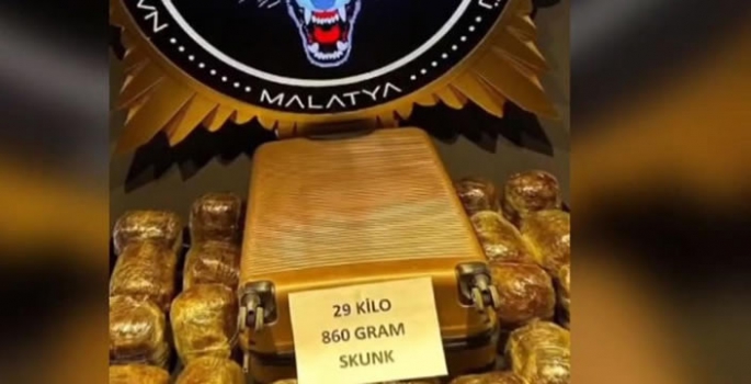 29 kilo 860 gram sentetik uyuşturucu ele geçirildi