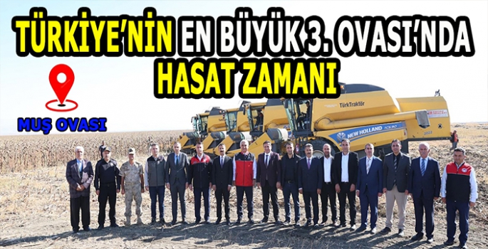 3 Milyon 570 bin dekar tarım arazisine sahip Muş Ovasında beklenen hasat başladı!