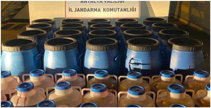 4 bin litre sahte içki ele geçirildi