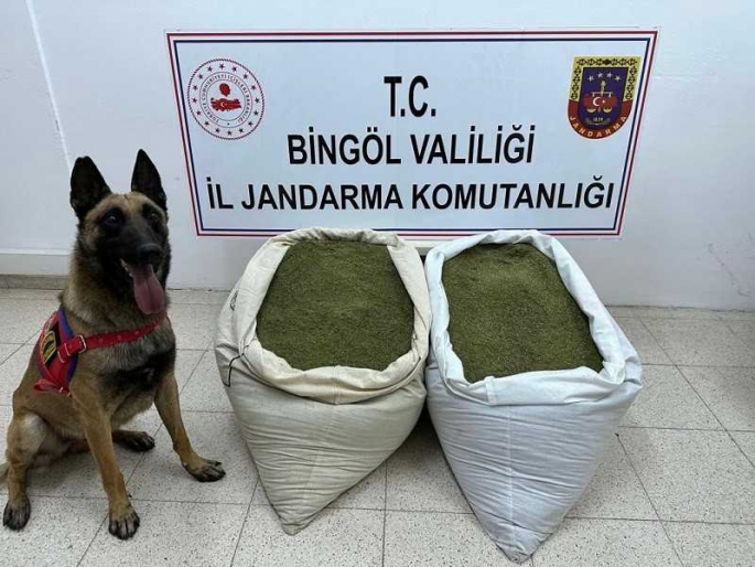 45 kilogram esrar ele geçirildi