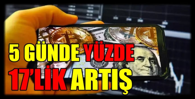 5 günde yüzde 17’lik artış: Bitcoin, altını doları solladı