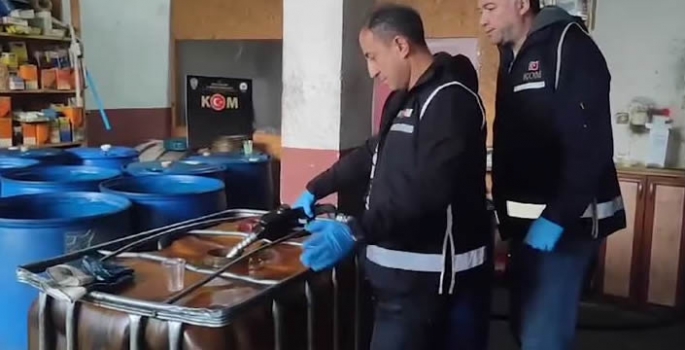  800 litre kaçak akaryakıt ele geçirildi