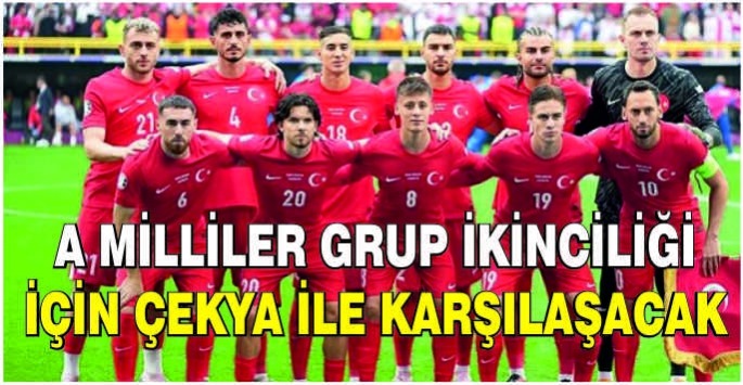 A Milliler grup ikinciliği için Çekya ile karşılaşacak