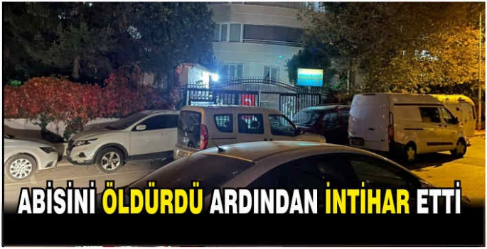 Abisini öldürdü ardından intihar etti