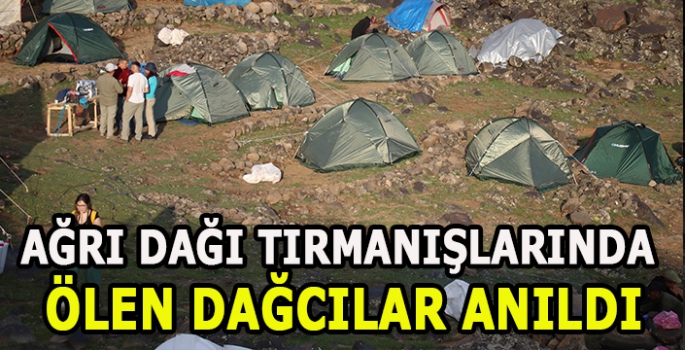 Ağrı Dağı tırmanışlarında ölen dağcılar anıldı