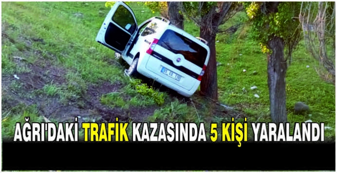 Ağrı'daki trafik kazasında 5 kişi yaralandı