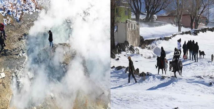 Ağrı'nın tarihi ve doğal güzellikleri kışın da fotoğraf tutkunlarını ağırlıyor