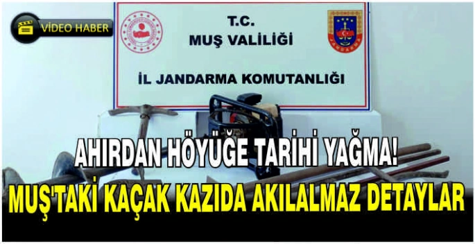 Ahırdan höyüğe tarihi yağma! Muş’taki kaçak kazıda akılalmaz detaylar