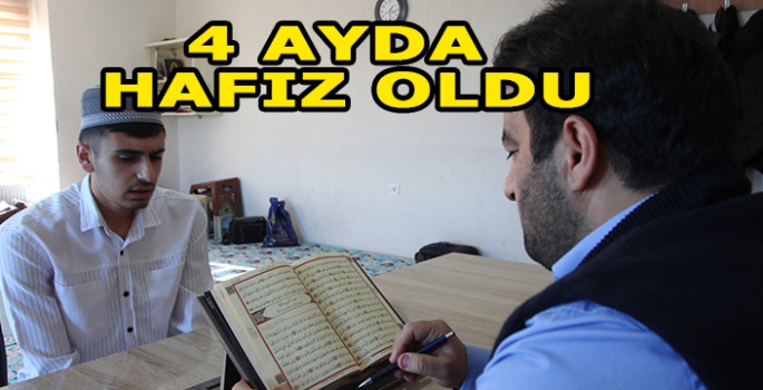 Ahlat'ta 17 yaşındaki öğrenci, 4 ayda hafız oldu