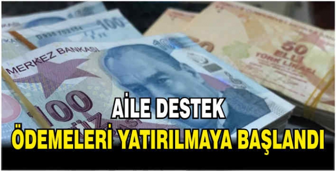 Aile Destek ödemeleri yatırılmaya başlandı