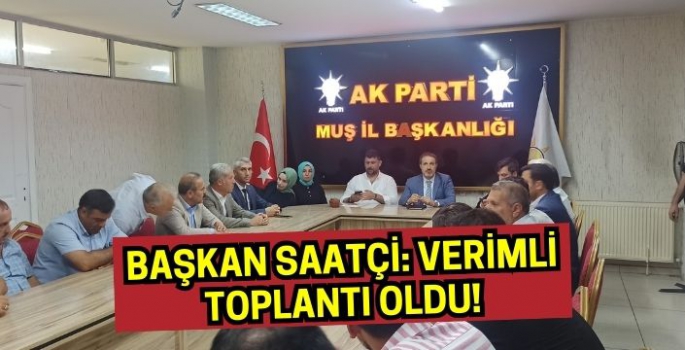 AK Parti Bulanık tam kadro Muş istişare toplantısında!