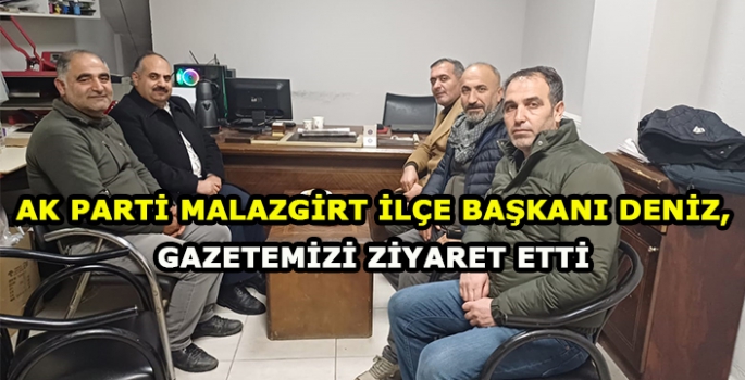 AK Parti Malazgirt İlçe Başkanı Deniz, Çalışan Gazeteciler Günü’nü kutladı