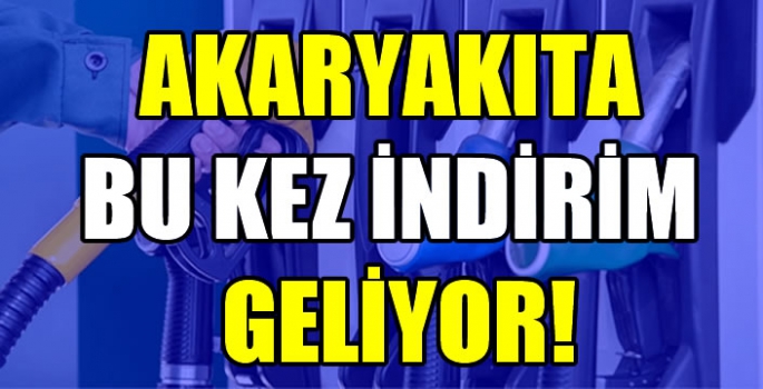 Akaryakıta bu kez indirim geliyor! Benzin 37 lira seviyelerine düşecek