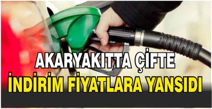 Akaryakıtta çifte indirim fiyatlara yansıdı