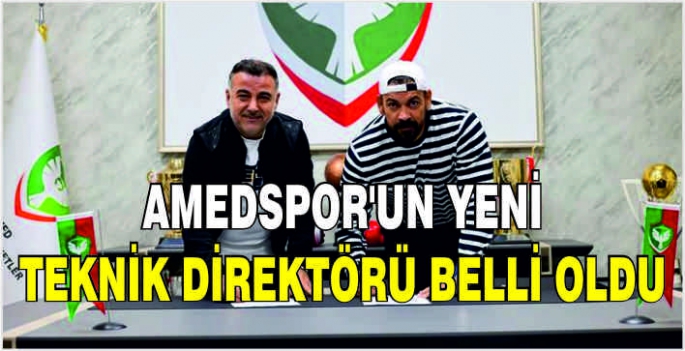 Amedspor'un yeni teknik direktörü belli oldu