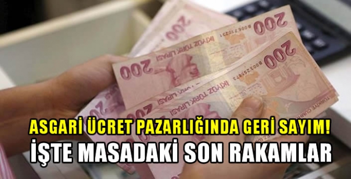 Asgari ücret pazarlığında geri sayım! İşte masadaki son rakamlar