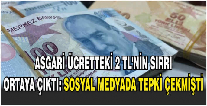 Asgari ücretteki 2 TL'nin sırrı ortaya çıktı: Sosyal medyada tepki çekmişti