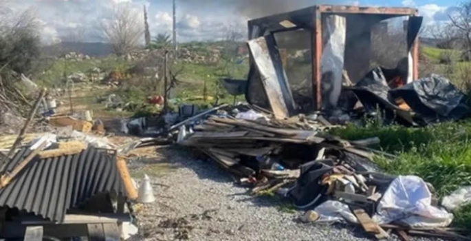 Bağdaki konteynerde çıkan yangında 1 kişi öldü