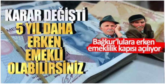 Bağkur'lulara erken emeklilik kapısı açılıyor: Karar değişti, 5 yıl daha erken emekli olabilirsiniz...