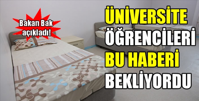 Bakan Bak açıkladı; GSB yurt başvuruları başladı