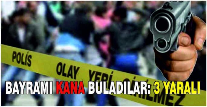 Bayramı kana buladılar: 3 yaralı