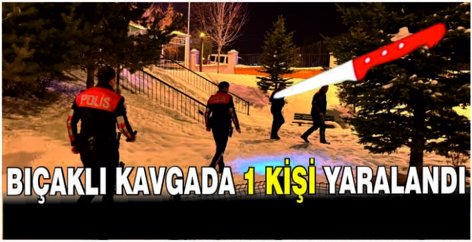 Bıçaklı kavgada 1 kişi yaralandı