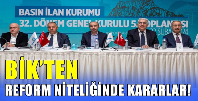 BİK’ten reform niteliğinde kararlar!