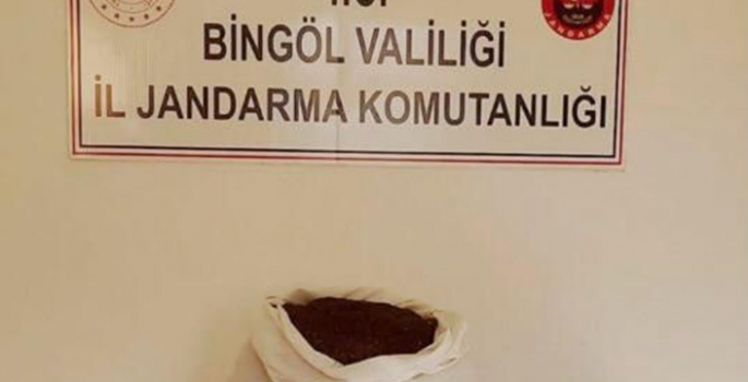 Bingöl'de 15 kilo 565 gram esrar ele geçirildi