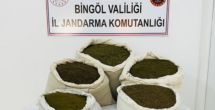 Bingöl'de 150 kilogram esrar ele geçirildi