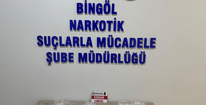 Bingöl'de 2 kilo 86 gram skunk ele geçirildi