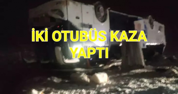 Bingöl'de 2 yolcu otobüsü devrildi: 22 yaralı