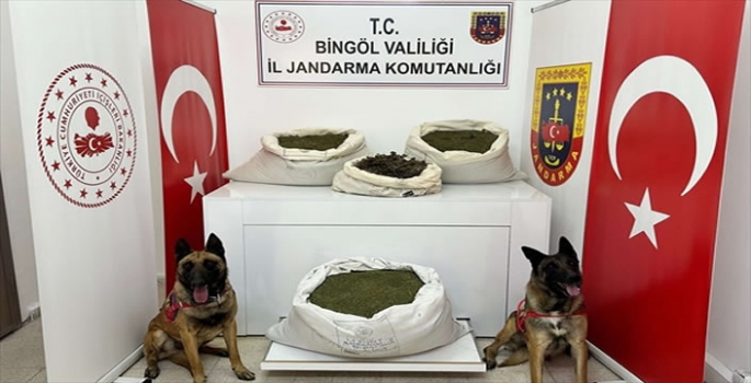 Bingöl'de 57 kilo 500 gram esrar yakalandı