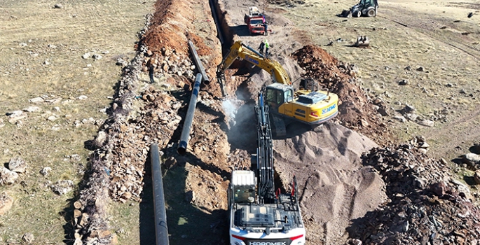 Bingöl'de yapımı süren isale hattı 2055 yılına kadar içme suyu ihtiyacını karşılayacak