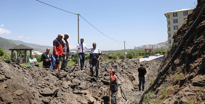 Bitlis Belediye Başkanı çalışmaları inceledi