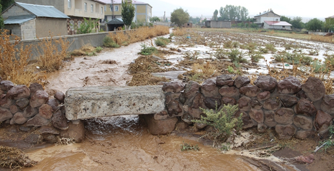 Bitlis'te sağanak heyelana yol açtı