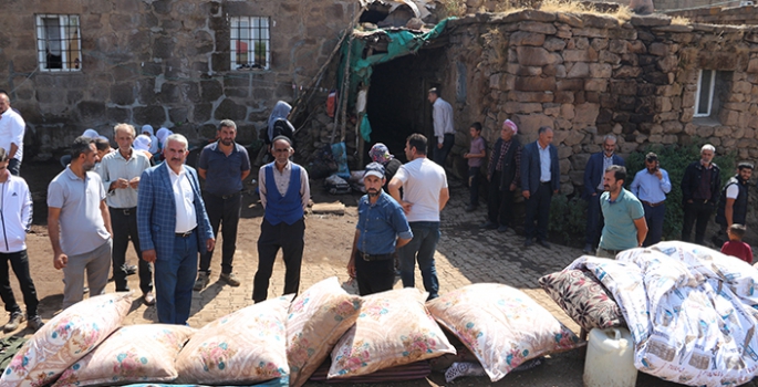 Bitlis'te selin etkilediği köyde hasar tespit çalışması başlatıldı