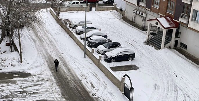 Bitlis ve Van'da gece yağan kar ulaşımı olumsuz etkiledi