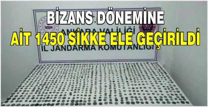 Bizans dönemine ait 1450 sikke ele geçirildi