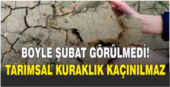 Böyle Şubat görülmedi! Tarımsal kuraklık kaçınılmaz