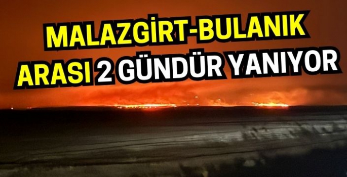 Bulanık 2 gündür yanıyor: Köylülerin çaresizliği yürek burktu!