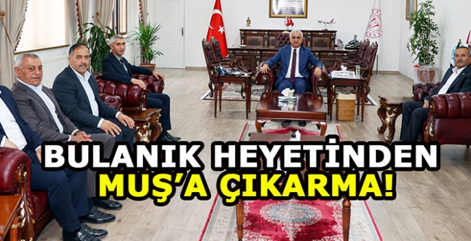 Bulanık heyetinden Muş çıkarması! Vali Çakır, makamında ağırladı