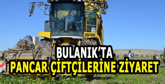 Bulanık Kaymakamı, Şeker Pancarı hasadı yapan çiftçileri ziyaret etti