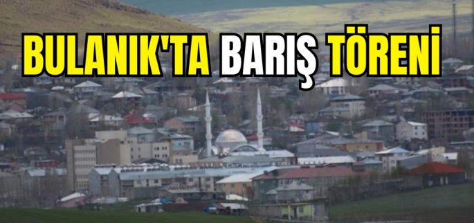 Bulanık'ta kan davası barışla sonuçlandı