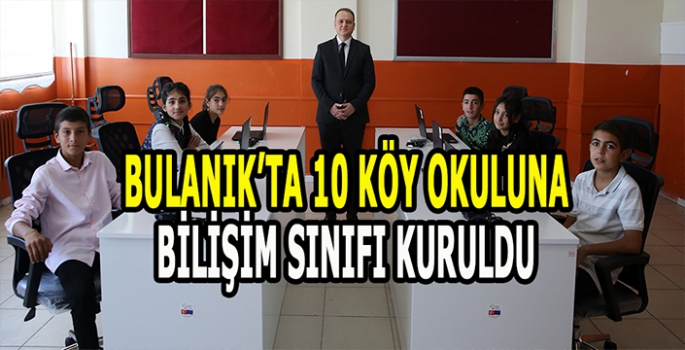 Bulanık’ta kurulan bilişim sınıflarıyla öğrencilerin bilgiye erişimi kolaylaşıyor