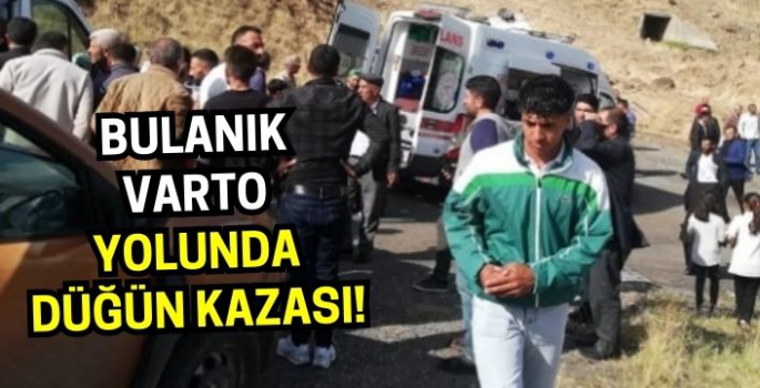 Bulanık-Varto yolunda düğün kazası: Çok sayıda yaralı var!